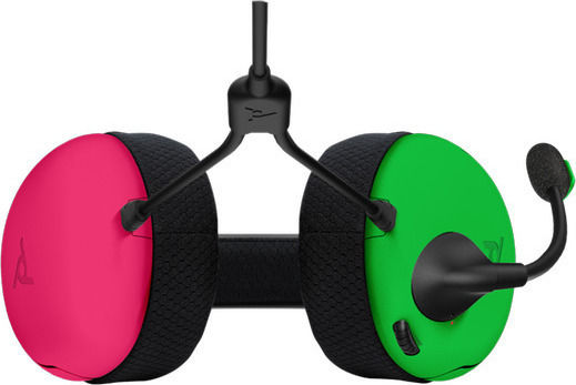 PDP LVL40 Switch Over Ear Gaming Headset με σύνδεση 3.5mm Pink / Green for Nintendo Switch