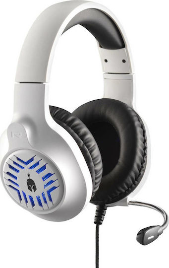 Spartan Gear Medusa Over Ear Gaming Headset με σύνδεση 3.5mm White/black