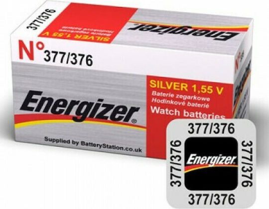Energizer 377 Batterie Silber-Oxid für Uhren SR66 1.55V 1Stück