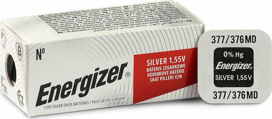 Energizer 377 Batterie Silber-Oxid für Uhren SR66 1.55V 1Stück