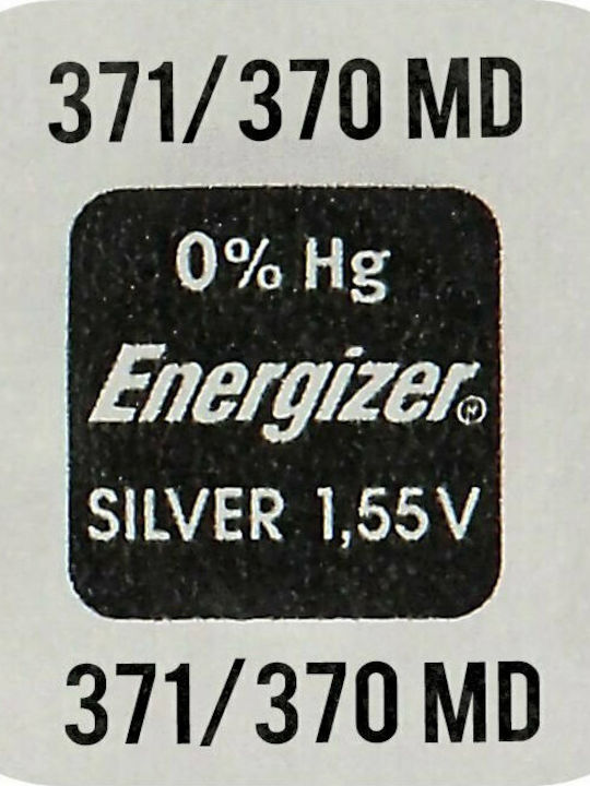 Energizer 371/370 Μπαταρία Silver Oxide Ρολογιών SR69 1.55V 1τμχ