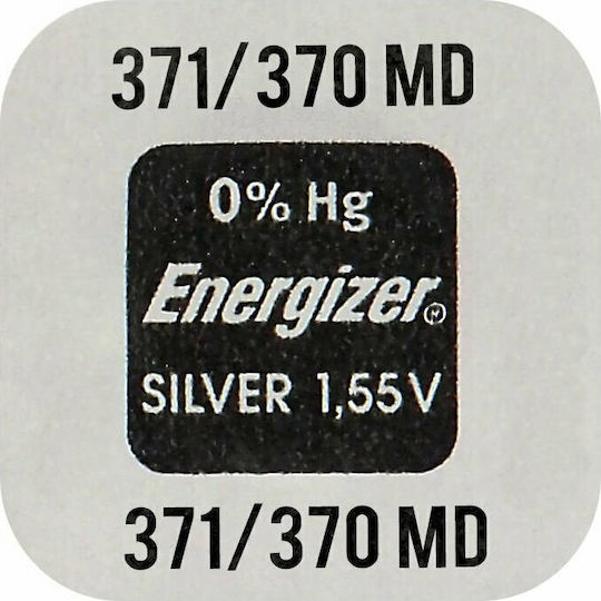 Energizer 371/370 Batterie Silber-Oxid für Uhren SR69 1.55V 1Stück