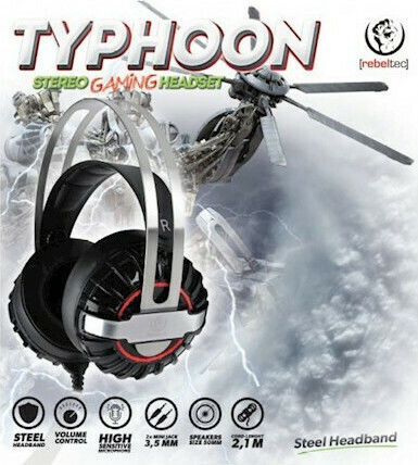 Rebeltec Typhoon Over Ear Gaming Headset with Connection 3.5mm