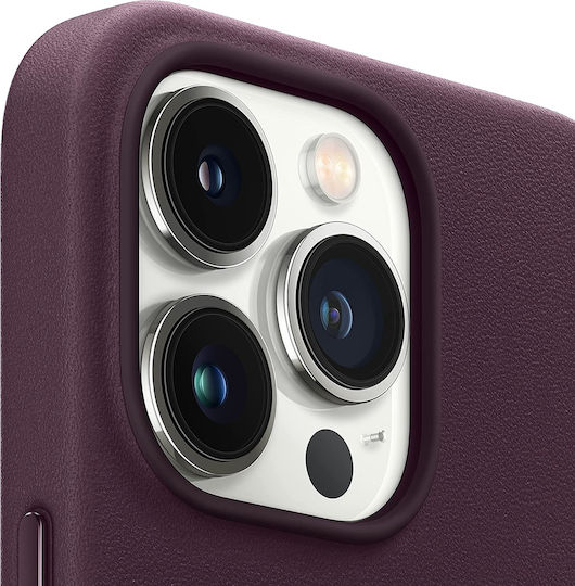 Apple Leather Case with MagSafe Back Cover Leather Dark Cherry (iPhone 13 Pro Max)