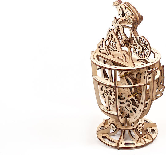 Ugears Jucărie de Construcție din Lemn Dispozitiv Mecanic Ciclist pentru Copii 8++ Ani