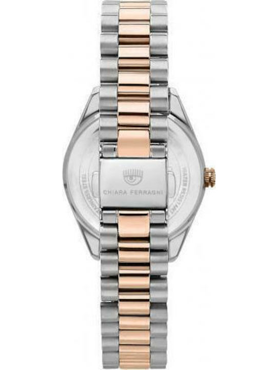 Chiara Ferragni Γυναικείο Ρολόι 34mm Μπαταρίας με Ροζ Χρυσό Μεταλλικό Μπρασελέ