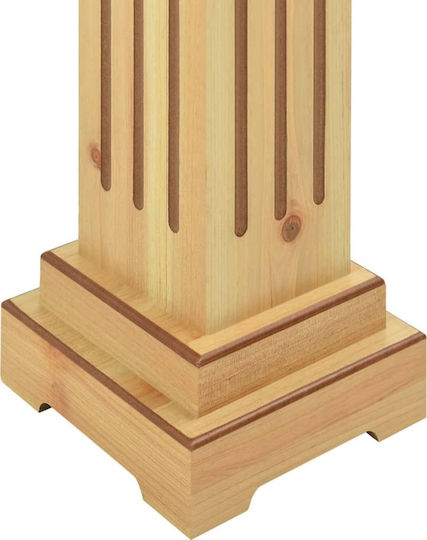 vidaXL Plant Stand Wooden Brown 17cmx17cmx66cmcm.