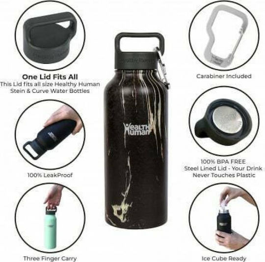 Healthy Human Stein Bottle Μπουκάλι Θερμός Ανοξείδωτο BPA Free 946ml Πράσινο