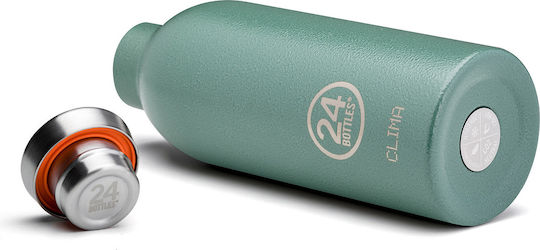 24Bottles Clima Μπουκάλι Θερμός Ανοξείδωτο BPA Free 500ml Πράσινο