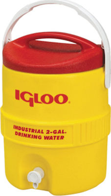 Igloo Industrial Behälter mit Wasserhahn Thermosflasche Kunststoff Gelb 19lt mit Handgriff 41412