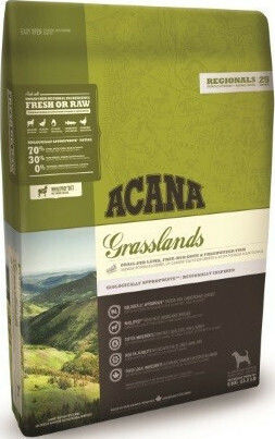 Acana Grasslands 2kg Dry Food for Dogs Grain-Free with Lamb and Duck