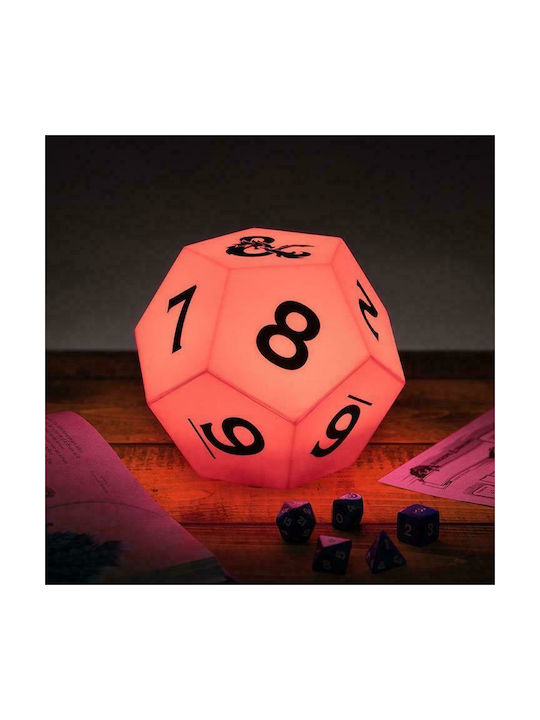 Paladone Παιδικό Διακοσμητικό Φωτιστικό Dungeons & Dragons με Εναλλαγές Χρωματισμών Λευκό 12x12cm