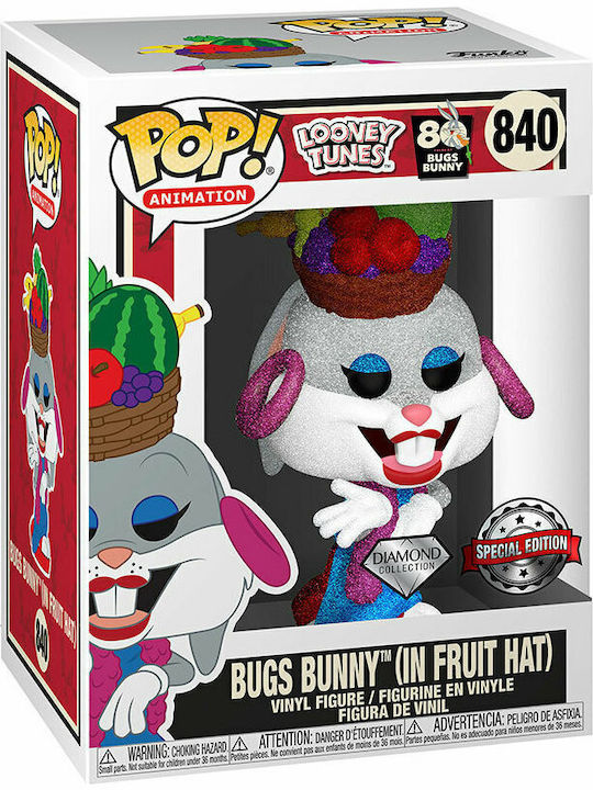 Funko Поп! Анимация: Looney Tunes - in Fruit Hat (в плодова шапка) (Колекция Диамант) (в Плодова Шапка) (Диамантена Колекция) 840 Специално издание