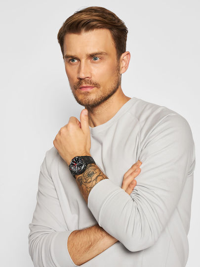 GTR 2 Sport Edition Aluminium 46mm Αδιάβροχο Smartwatch με Παλμογράφο (Μαύρο)