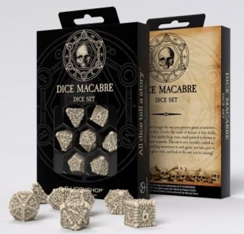 Q Workshop Dice Macabre Dice Set Dice 7τμχ SDMR3G