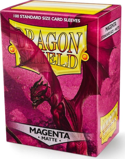 Dragon Shield Game Accessory Dragon Shield Matte Magenta Protective Card Sleeves 100τμχ