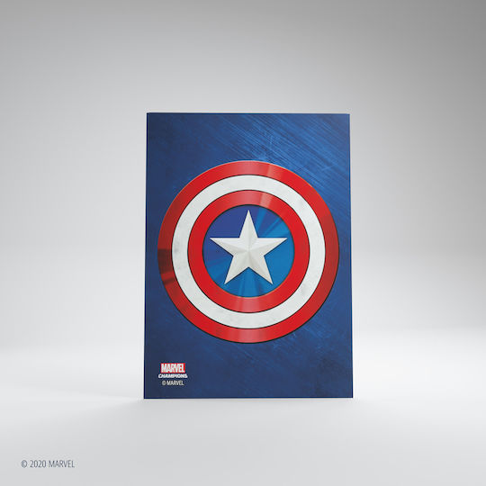 Gamegenic Marvel Champions Kunst Marvel Kartenhüllen Standardgröße 50 Stück Blau