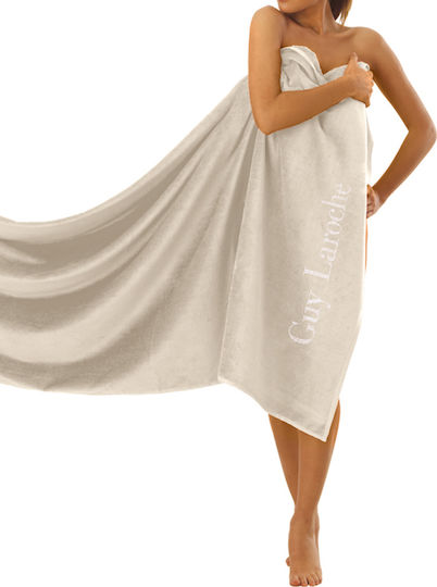 Guy Laroche Oceano Strandtuch Aus Baumwolle Beiges 170x80cm