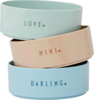 Design Letters Love Müslischüssel Rund Kunststoff Green mit Durchmesser 11cm