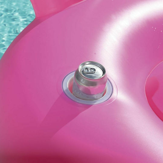 Bestway Φουσκωτό Ride On Θαλάσσης Flamingo με Χειρολαβές Ροζ 173x170cm