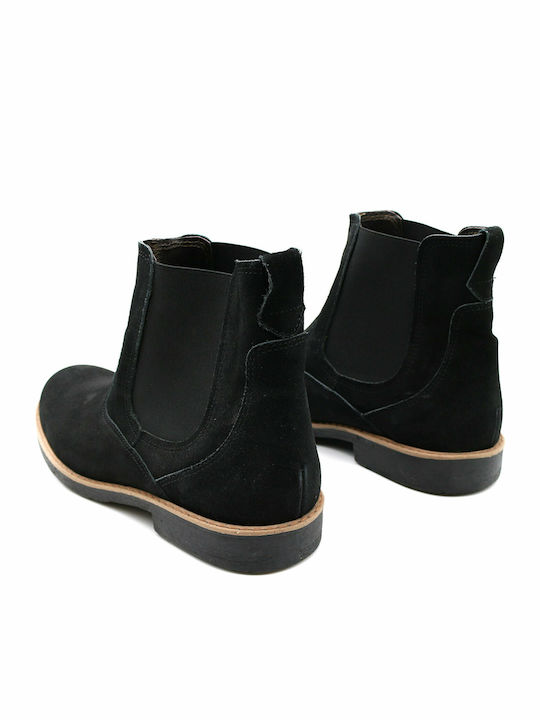 Wildleder Schwarz Chelsea Stiefeletten