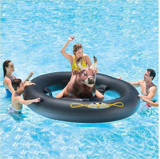 Intex Inflatabull Φουσκωτό Ride On Θαλάσσης με Χειρολαβές Μαύρο 239cm
