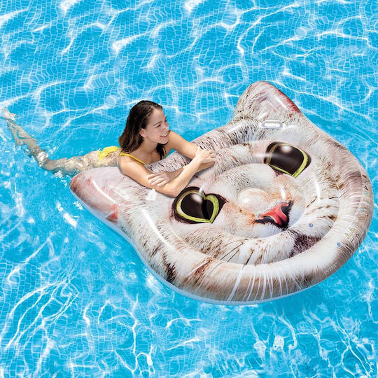 Intex Inflatable Beach Mattress with Handles Beige 147x135cm