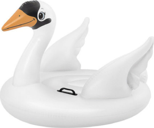 Intex Swan Ride On Kid's Inflatable Pool Ride On Swan with Handles White 130x102cm