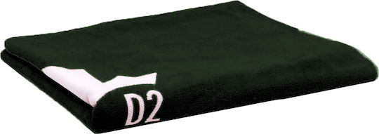 Dsquared2 Плажна кърпа Черна 197x104см.