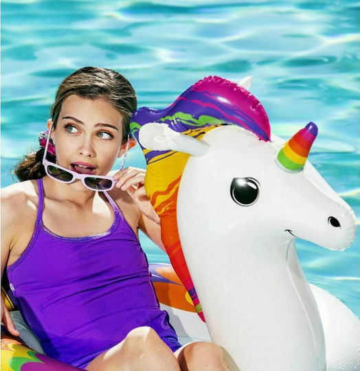 Bestway Kids' Inflatable Float for Sea Unicorn White 119x91cm
