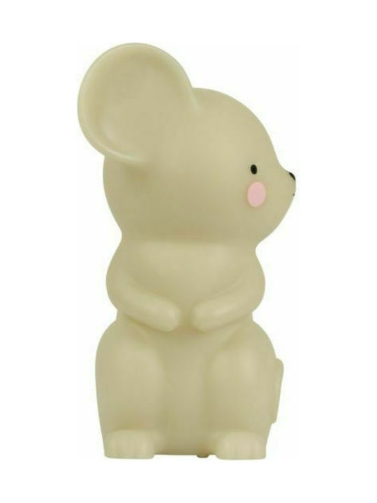 A Little Lovely Company Lampă decorativă pentru copii Little Mouse Bej