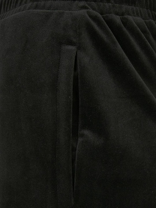 Sweatpants Wide Velvet Black
