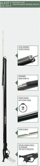 CressiSub Harpunen mit Gummi Comanche Rail 100cm