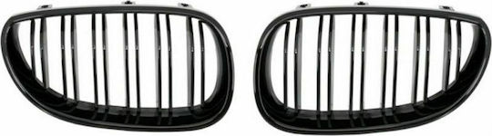 Μάσκα για BMW E60 2005-2008 Μαύρη Piano Design 2τμχ