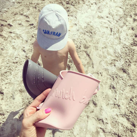 Scrunch Frisbee Σιλικόνης Γκρι με Διάμετρο 16 εκ.