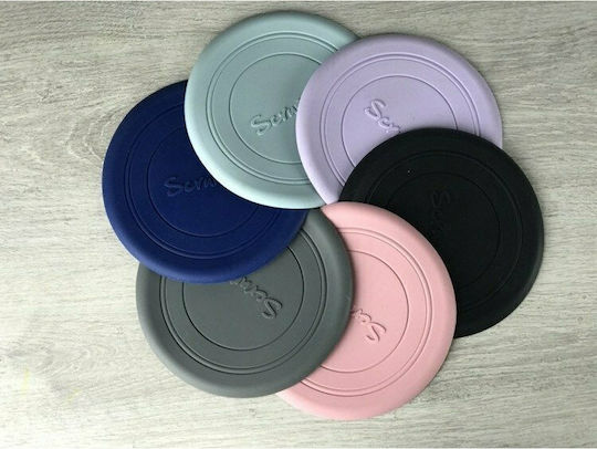 Scrunch Frisbee Σιλικόνης Γκρι με Διάμετρο 16 εκ.
