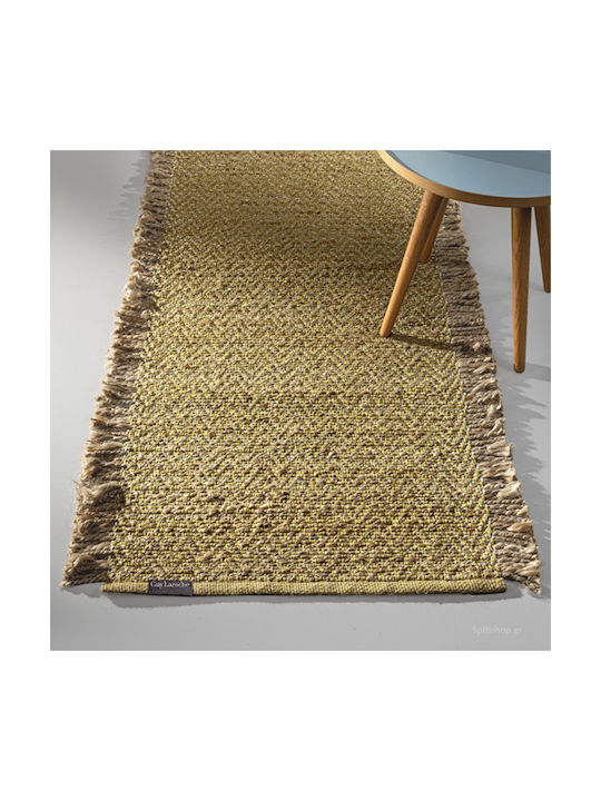 Guy Laroche Urban Rug Rectangular Summer from Jute with Fringes Lime