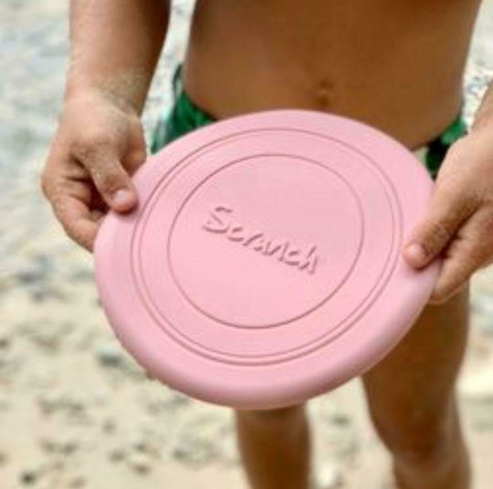 Scrunch Frisbee Σιλικόνης Ροζ με Διάμετρο 16 εκ.