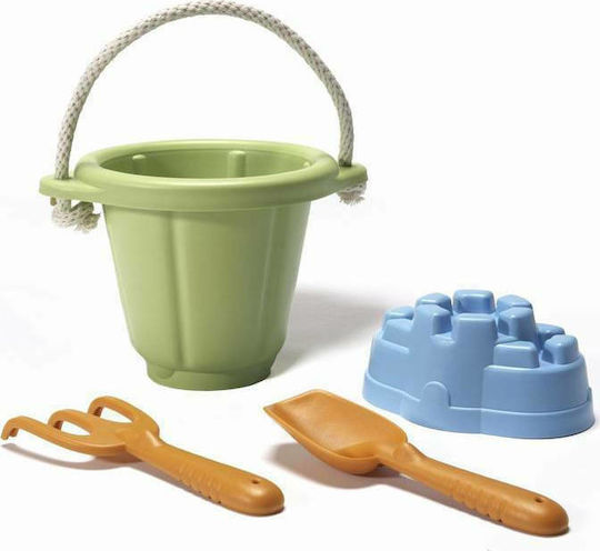 Green Toys Sand Play Σετ Κουβαδάκι Παραλίας με Αξεσουάρ Πράσινο