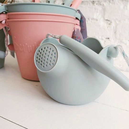 Scrunch Silicone Beach Watering Can Blue
