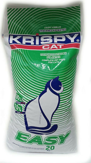 Krispy Easy Hrană Uscată pentru Pisici cu Carne 20kg