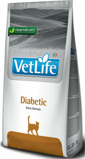 Farmina Vet Life Diabetic Dry Food for Adult Cats with Corn / Chicken 0.4kg