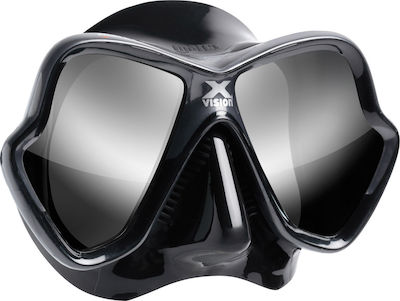 Mares Silicone Diving Mask X-Vision Ultra LS Mirrored Black 1102009