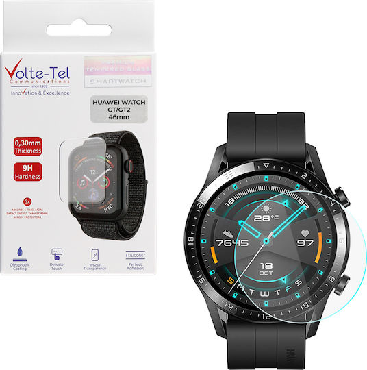 Volte-Tel 0.26mm 2.5D Tempered Glass για το Huawei Watch GT2 46mm 2τμχ 8280993