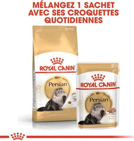 Royal Canin Persian Wet Food for Adult Cats in Pouches with Meat, Vegetables and Fish 85gr