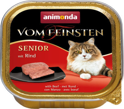 Animonda Senior Wet Food for Senior Cats in Trays with Beef Grain-Free 100gr