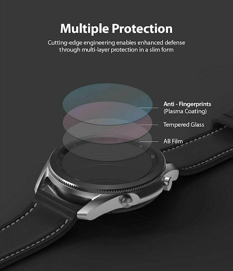 Ringke ID Tempered Glass for the Galaxy Watch 3 45mm 2pcs