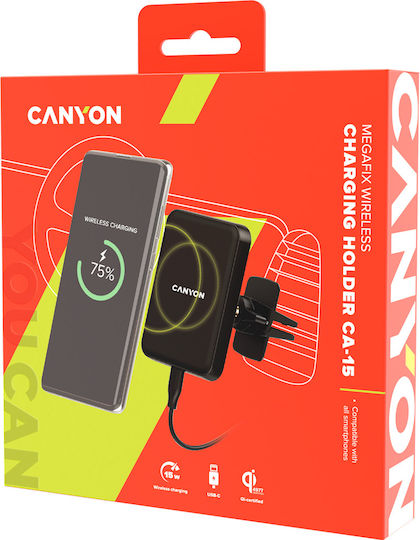 Canyon C-15 Стойка за Телефон за Кола с Магнит Черна