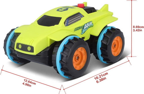 Maisto Cyclone Aqua Tread Remote Controlled Car Stunt Yellow