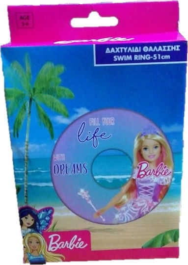 Gim Barbie Παιδικό Σωσίβιο Κουλούρα Barbie με Διάμετρο 51εκ. από 3 Ετών